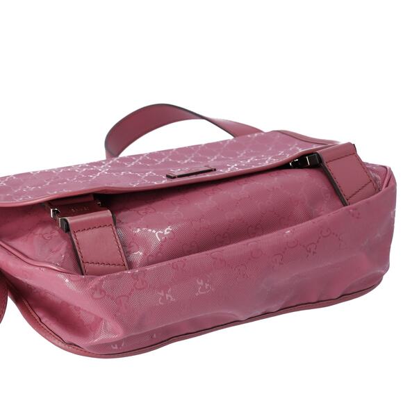 GUCCI Imprime Shoulder Bag 201732 Pink PVC Leather - Picture 5 of 7